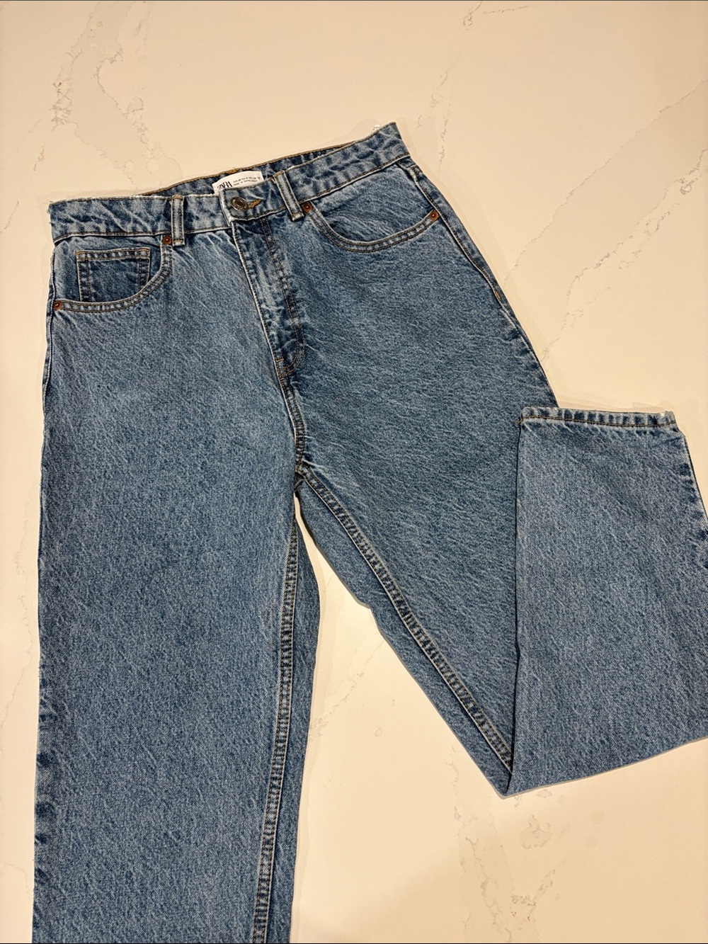 Zara Light Blue Mom Jeans SZ 6